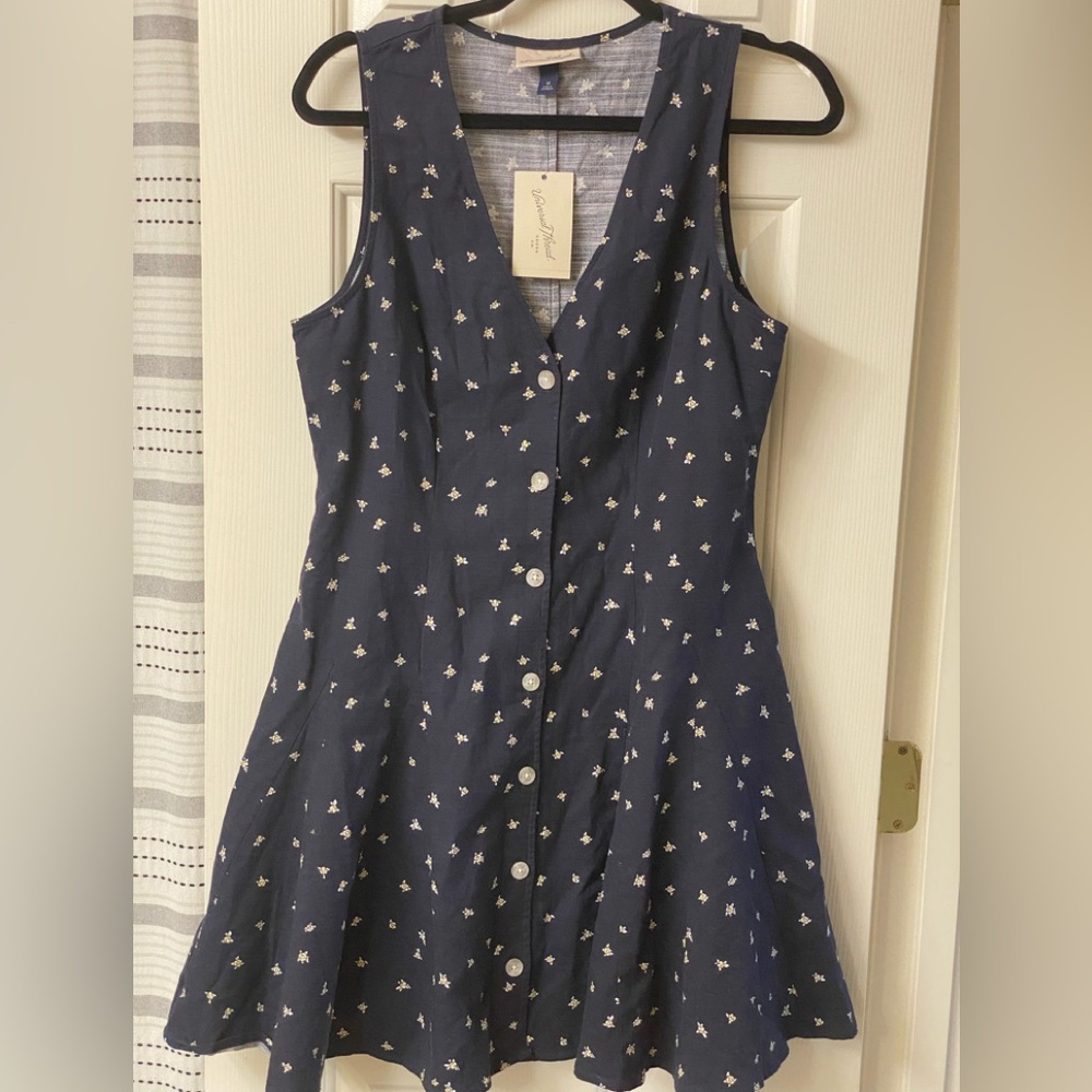 Universal Thread Sleeveless Button-Down Floral Dr… - image 4